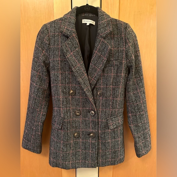 Heartloom Elegant Ivy Tweed Blazer, Black/Grey/Fuchsia/Blue Weave, XS, NWOT! - Picture 6 of 15
